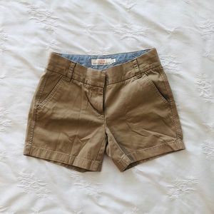J Crew khaki chino shorts